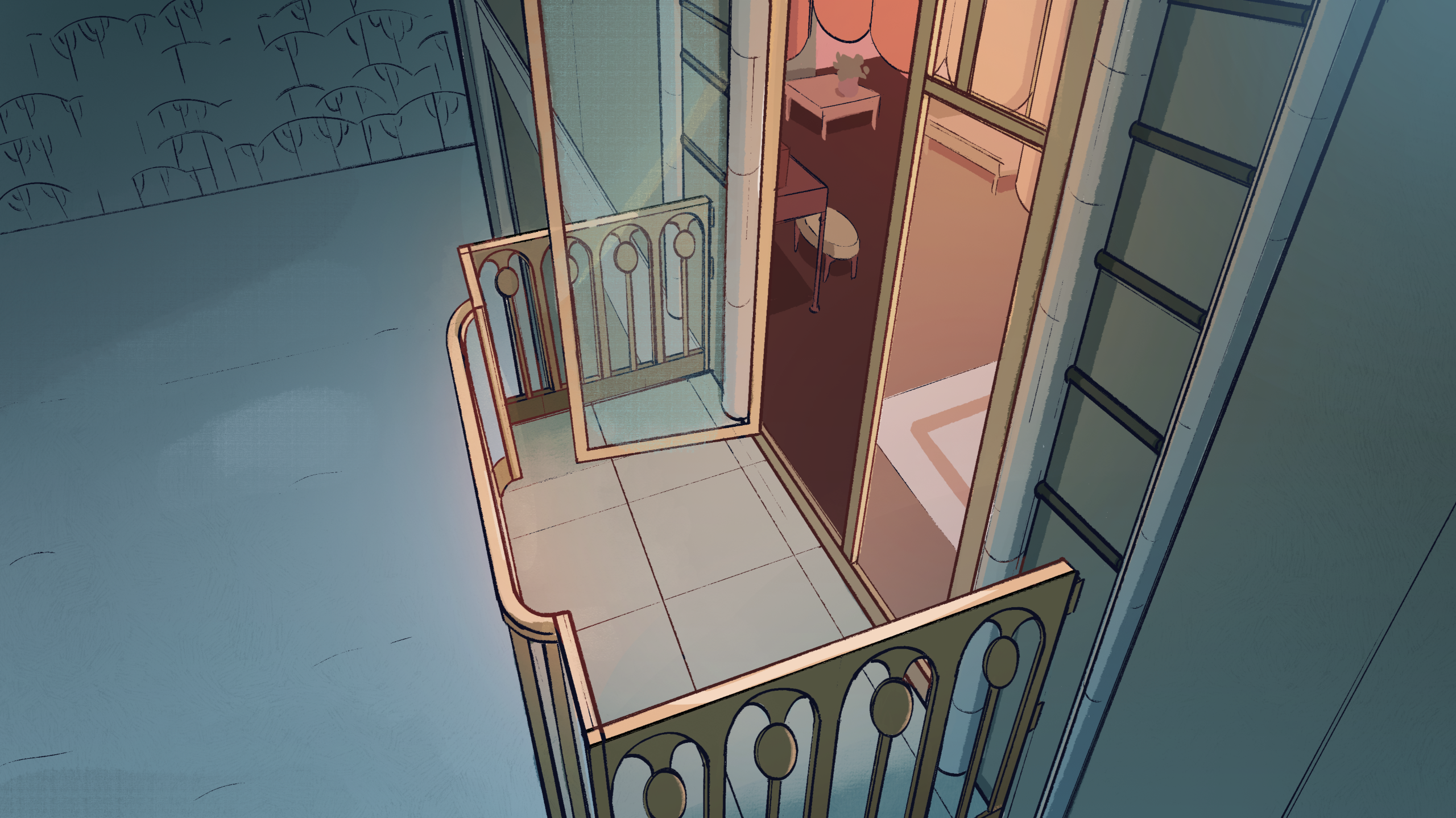 Balcony BG (Amaya "Moon" Seraphine/Paints, Eva Lim/Layout)